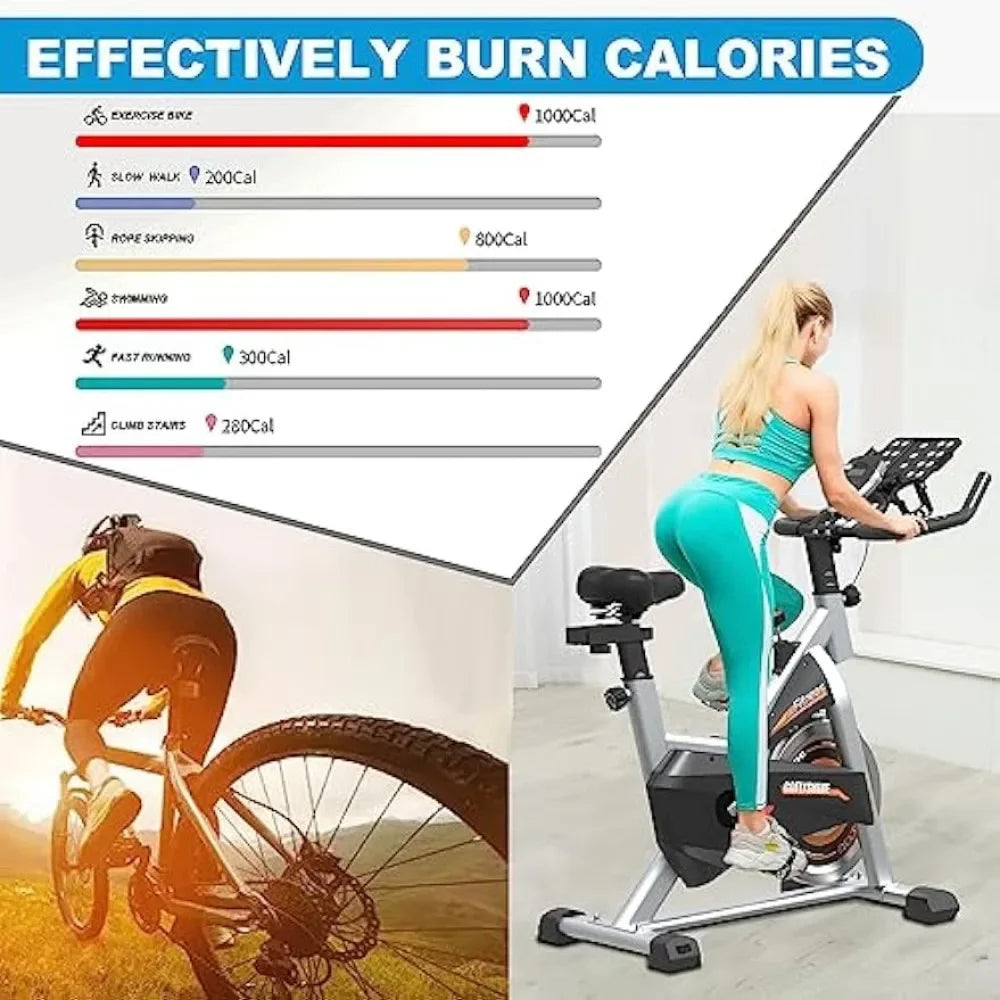 GOFLYSHINE Stationary Exercise Bike with Ipad Mount