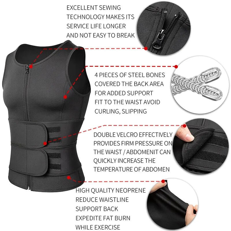 Men Waist Trainer Vest - riseaboveshopping