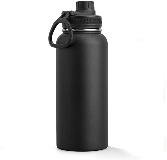 32 oz Stainless Steel Double Wall Wide Mouth Sport Bottle