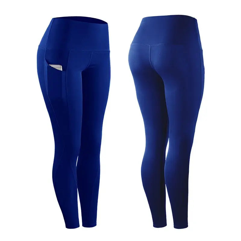 High Waist Seamless Leggings With Pocket