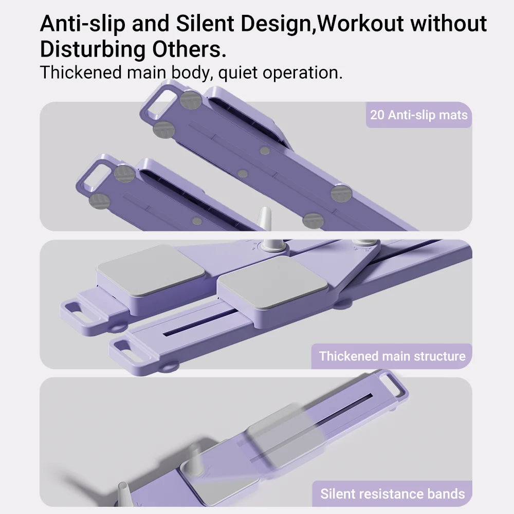 2-in-1 Abs & Ski Board - Portable Core/Leg Trainer
