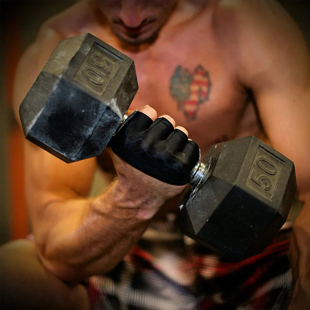 Fitness Half Finger Anti-Slip Silicone Workout Gloves