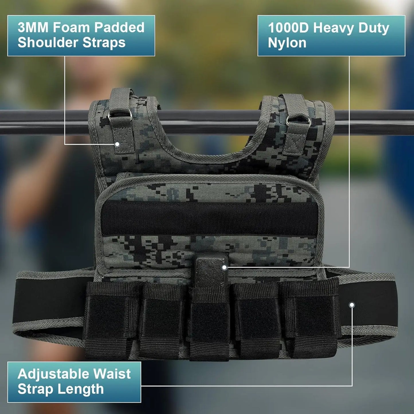 Adjustable Weighted Vests Strength Training Running