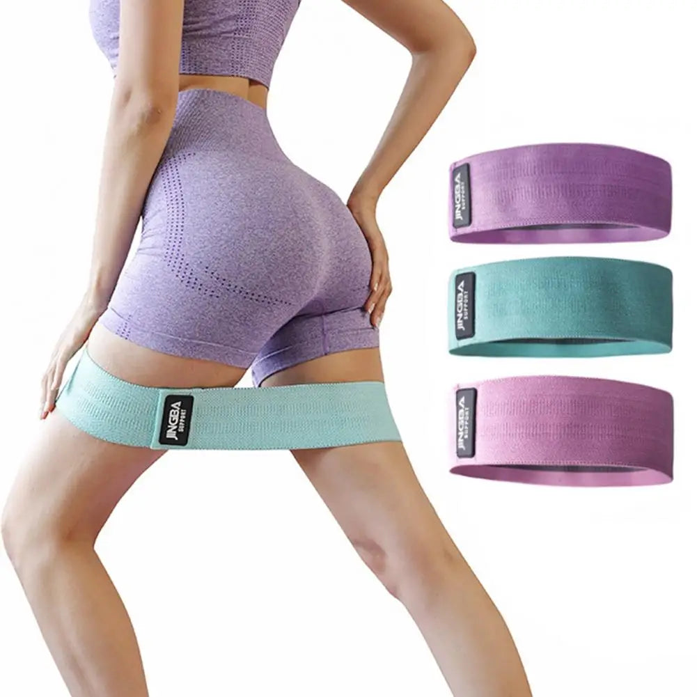 Thick Elastic Polyester Cotton Non-Slip Yoga Workout Bands