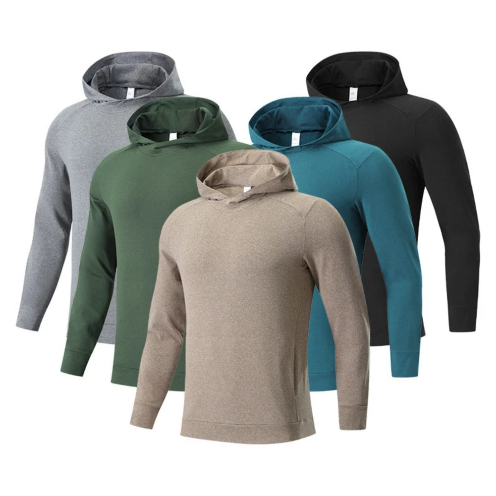 Outdoor Running Hooded Thermal Sweater Long Sleeve