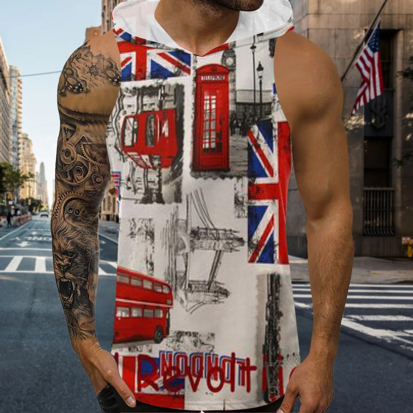 American Flag Print Tank Top - riseaboveshopping