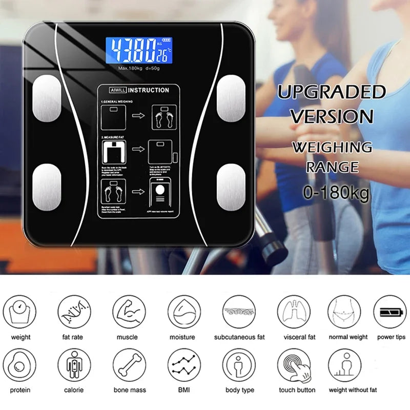 Body Fat BMI LCD Digital Scale