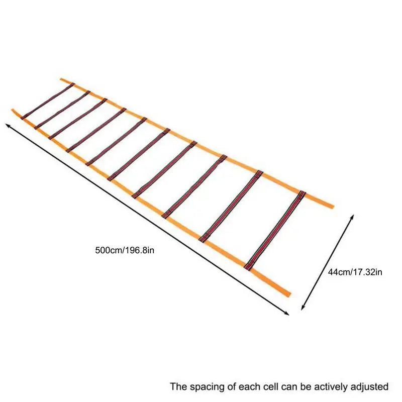 Sports Training Agility Ladder With Carry Bag 10 Rung