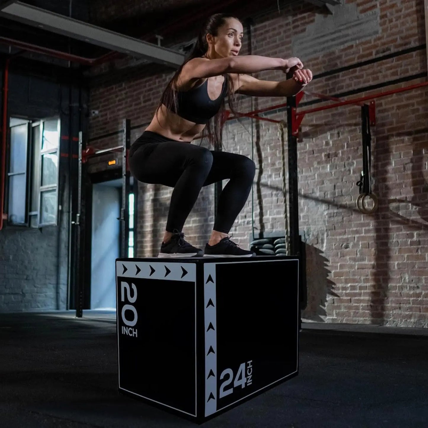 3 in 1 20 x 24 x 30 Inch Foam Plyometric Box Jump