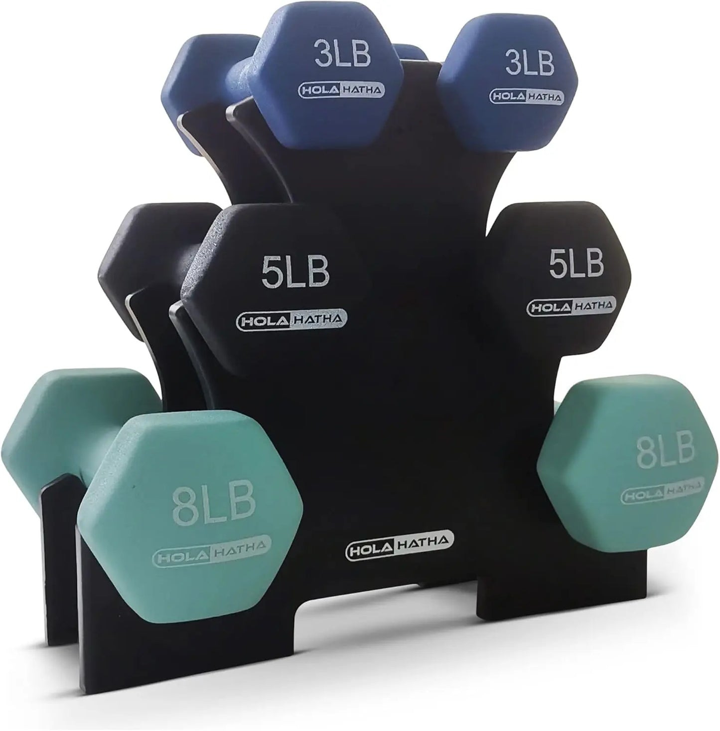 Dumbbell Weight Set with Rack
