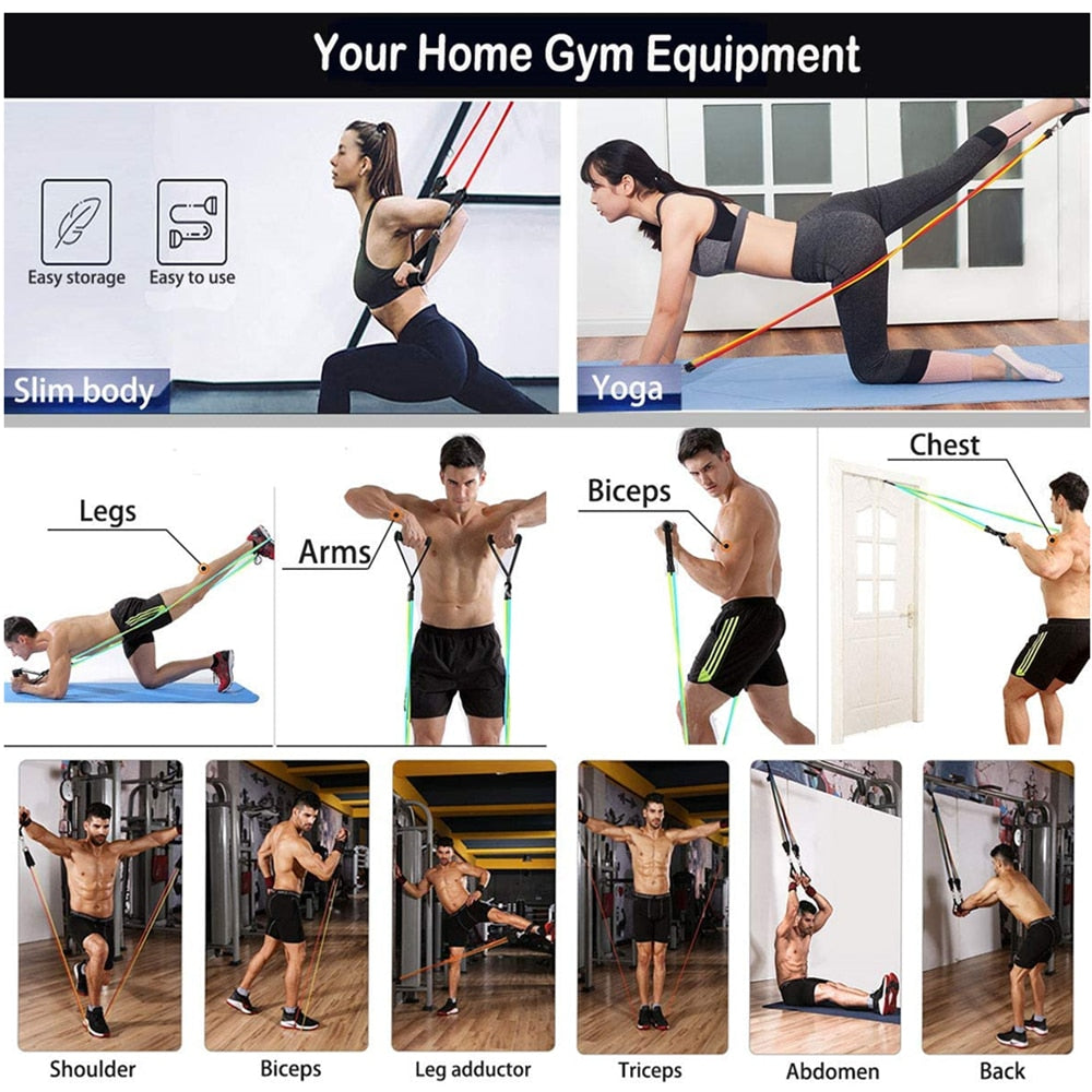 Fitness Exercises Resistance Bands - riseaboveshopping