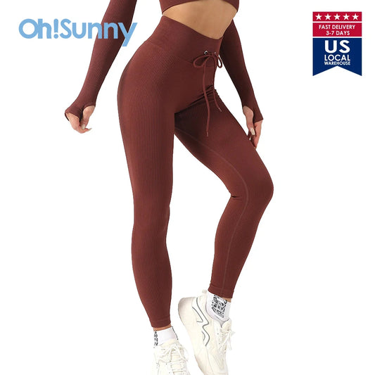 OhSunny Women Push Up Leggings