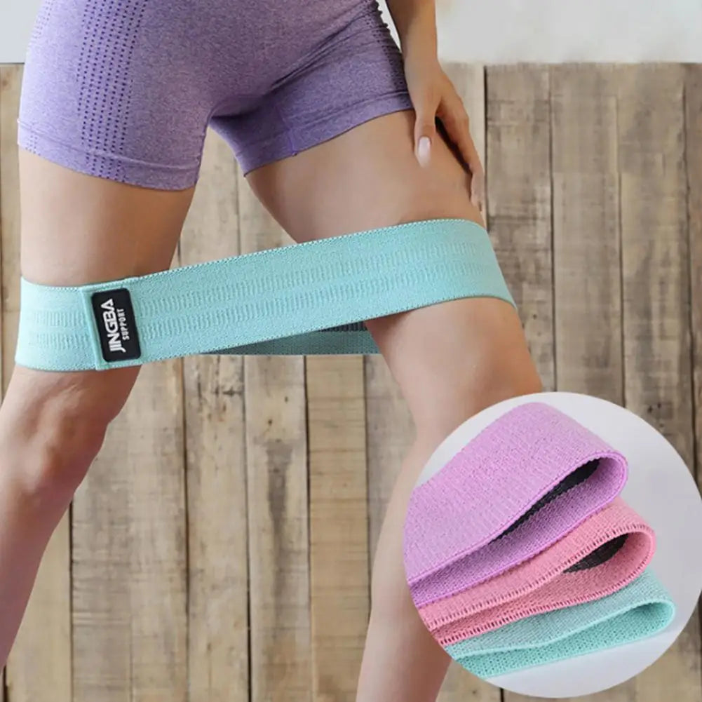 Thick Elastic Polyester Cotton Non-Slip Yoga Workout Bands