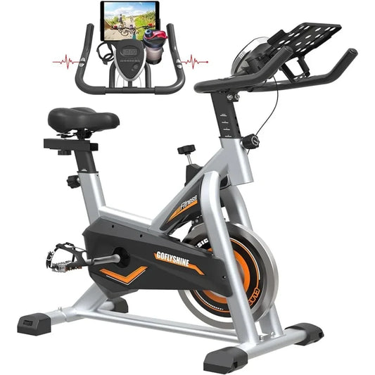 GOFLYSHINE Stationary Exercise Bike with Ipad Mount