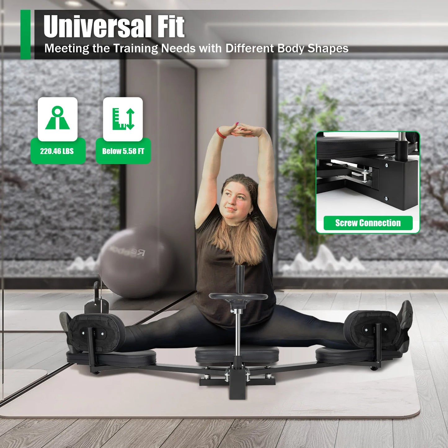 220lbs Pro Leg Stretcher Flexibility Training Machine